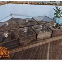 جا ادویه چوبی با رنگ خاص 