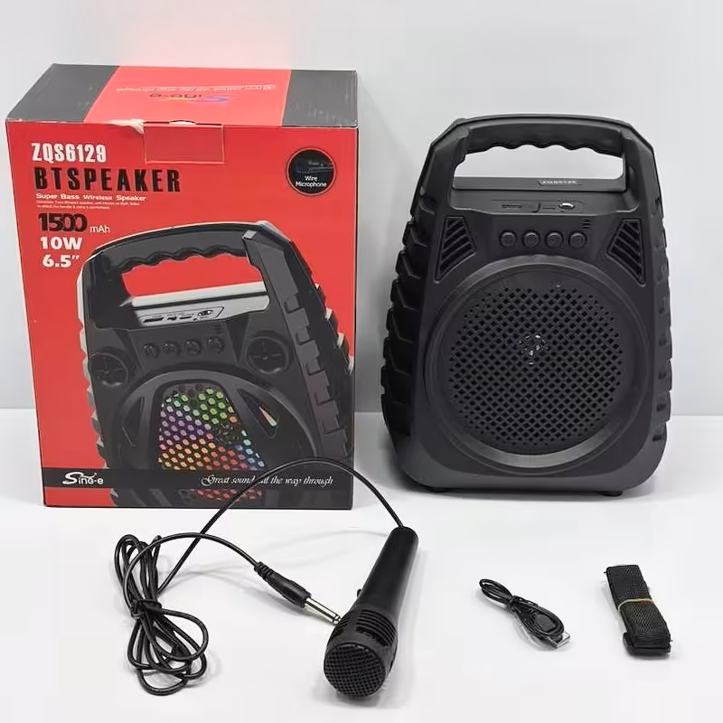  اسپیکر  6.5 بلوتوث فلش قابلیت اتصال میکروفون مدل ZQS 6129 