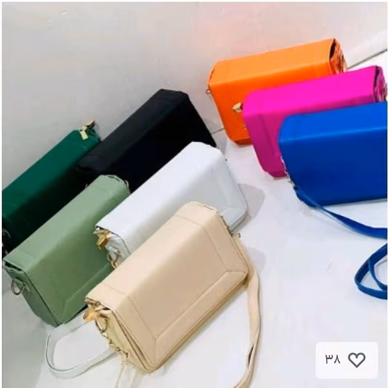  کیف دخترانه ساده وشیک رو دوشی در رنگ های متنوع در ابعاد 20در13