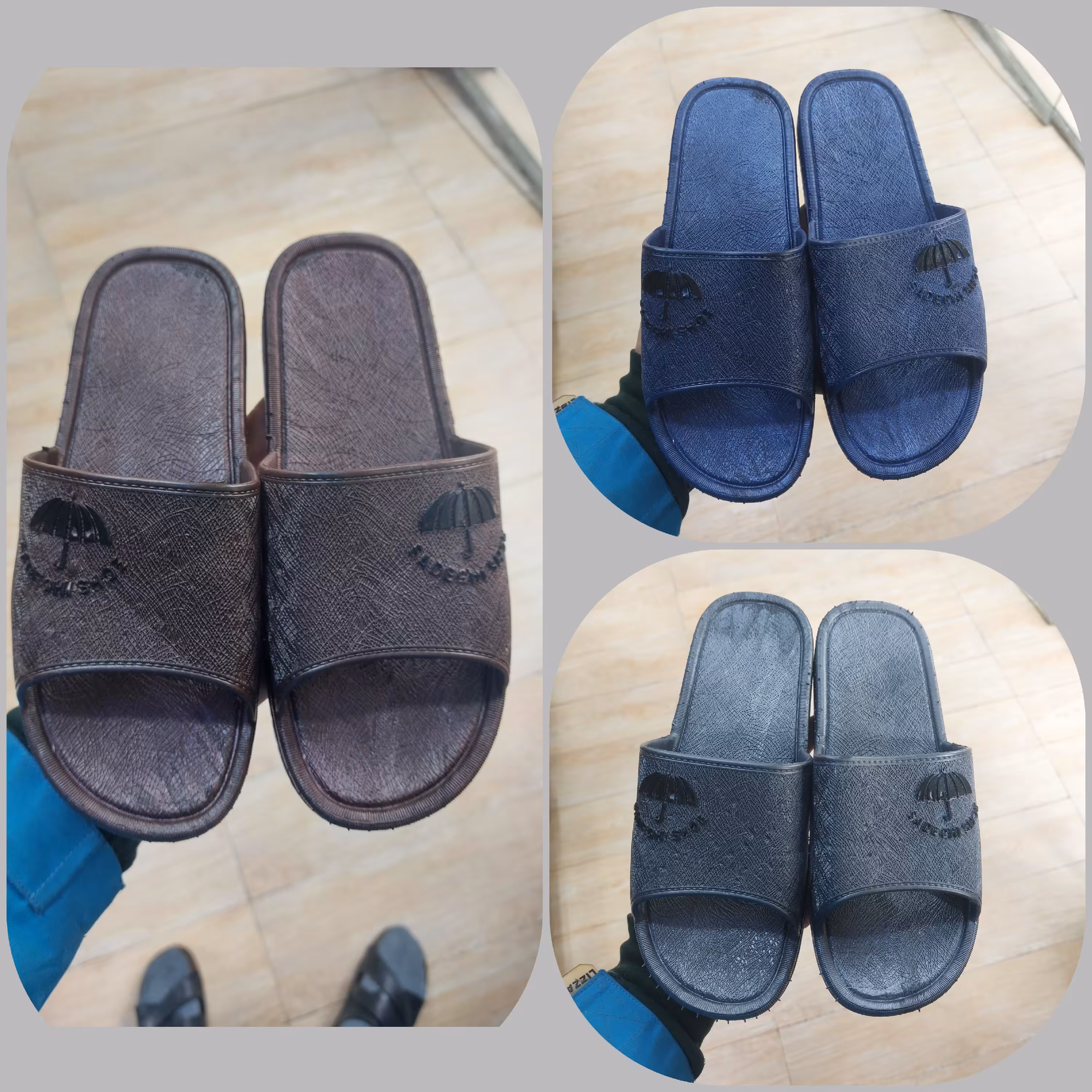 دمپایی مردانه ژله ای و قابل شستشو و ضد لغزش سایز (40 الی 45)کد6778