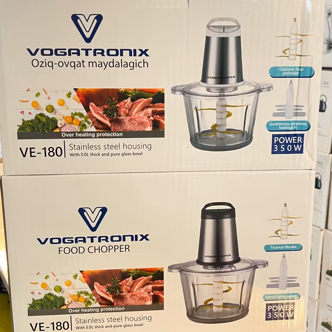 خردکن 3 لیتر وگاتی مدل 180 وگاترونیکس