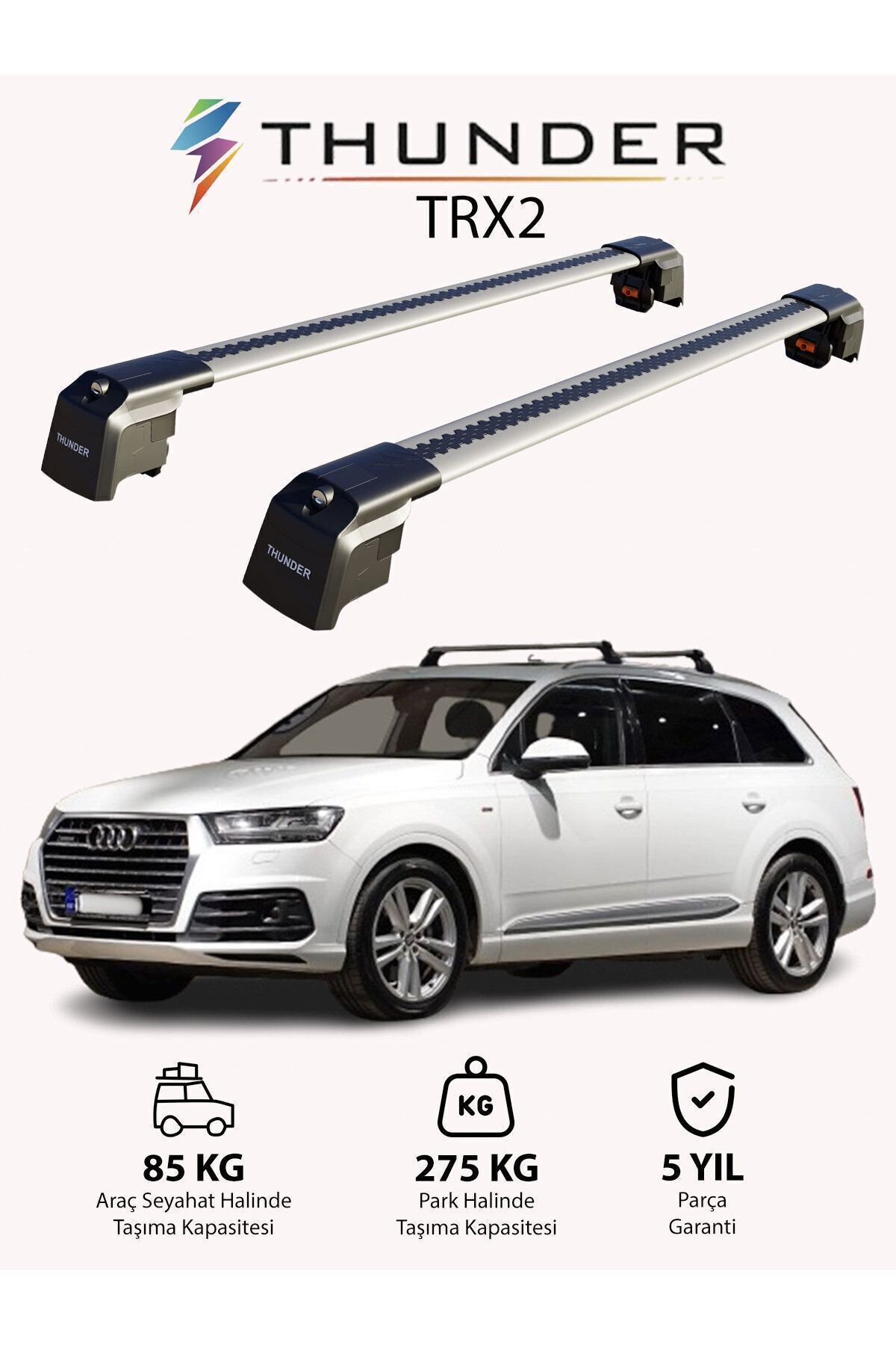 نوار محافظ خودرو خاکستری AUDI Q7 2016 TRX2 CARRIER LOCKED SEARCH SEART SEAR CABER CEILING CAILING Thunder
