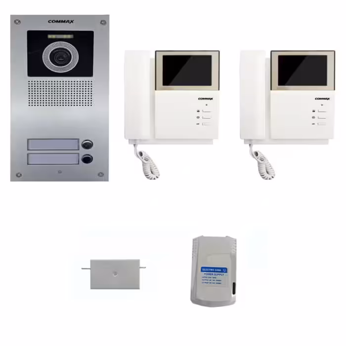 پکیج کامل دو واحدی ایفون تصویری کوماکس 4.3 اینچی بدون حافظه 