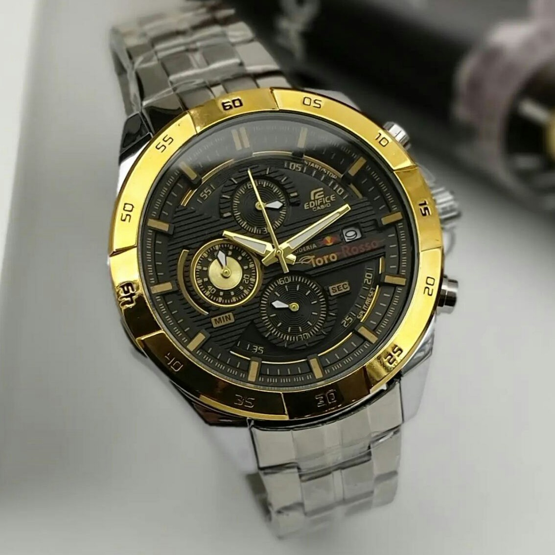 ساعت مچی مردانه 3 موتور فعال کرنوگراف کاسیو ادیفایس casio