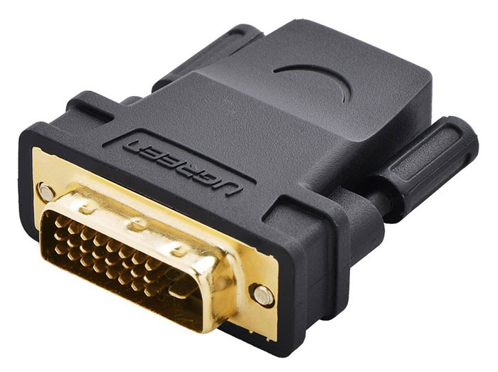 مبدل دی وی آی به اچ دی ام آی یوگرین Ugreen 20124 DVI 24 1 Male to HDMI Female Adapter