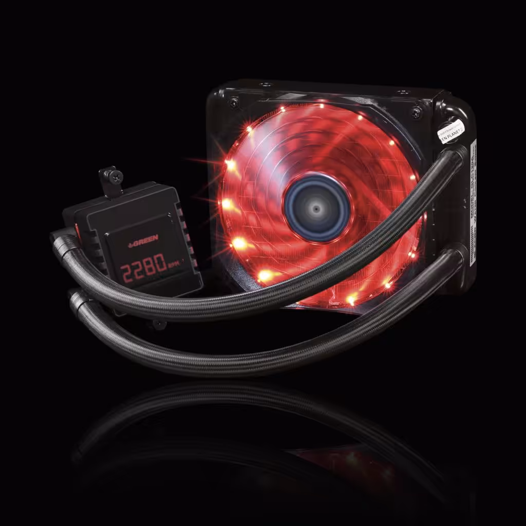 خنک کننده ابی گرین مدل GREEN GLACIER 120 EVO Liquid Cooler