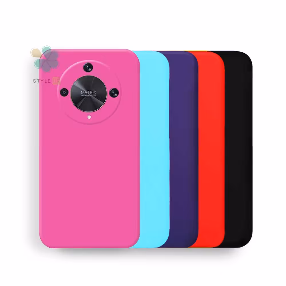 قاب گوشی سیلیکونی محافظ لنز دار مناسب Honor X9a