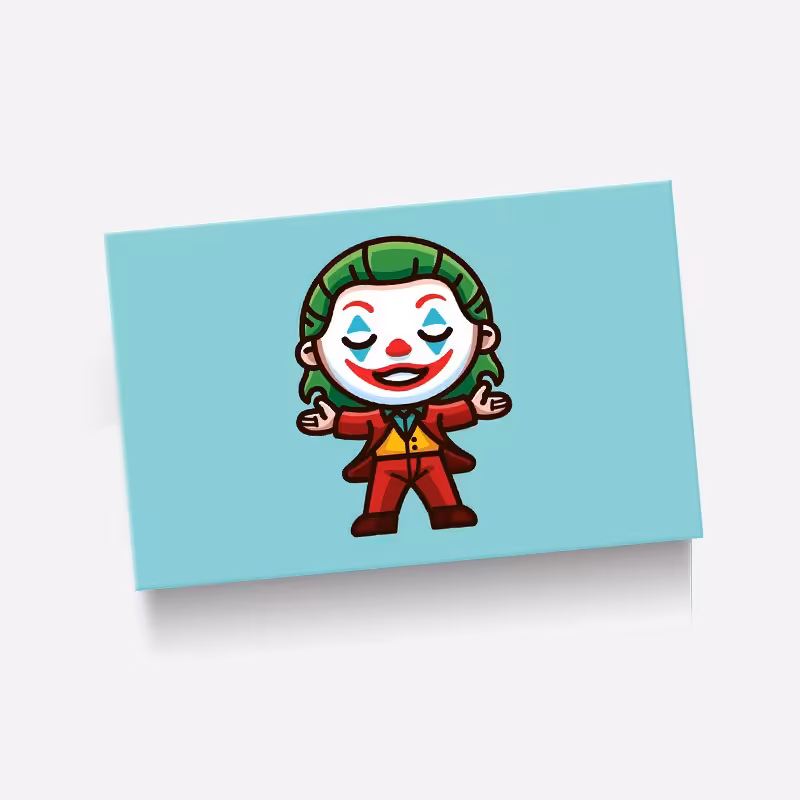 استیکر(برچسب) کارت عابر بانک-طرح جوکر(joker)-کد36-سفارشی