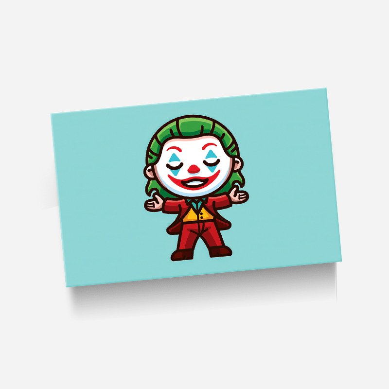 استیکر(برچسب) کارت عابر بانک-طرح جوکر(joker)-کد36-سفارشی