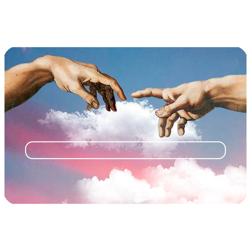 استیکر کارت مدل نقاشی آفرینش آدم کد 074