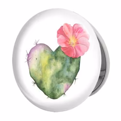 آینه جیبی خندالو طرح کاکتوس مدل تاشو کد 5278