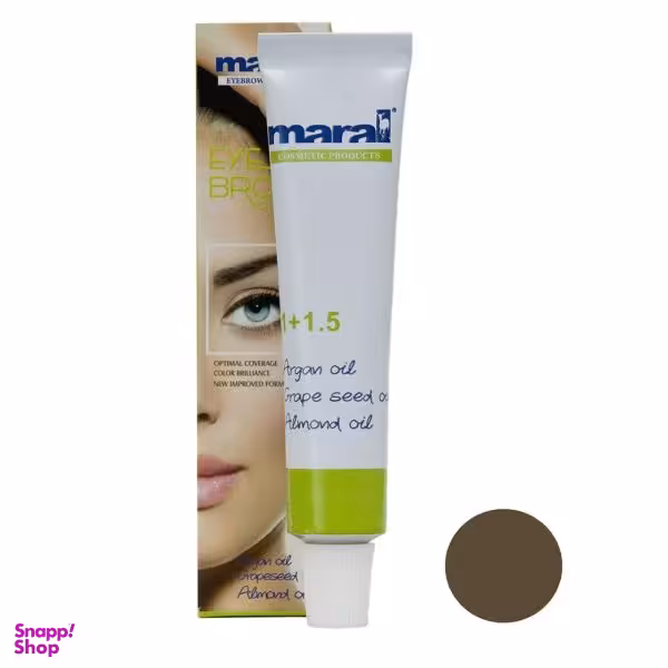رنگ ابرو مارال (Maral) شماره 6 حجم 15 میلی‌لیتر رنگ بلوند کاکایویی تیره