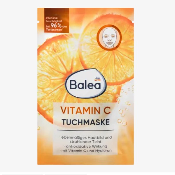 ماسک صورت 1 عددی ویتامین c، باله آ(balea)،محصول آلمان