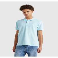 تی شرت یقه پولو آبی مردانه آستین کوتاه به رنگ روشن United Colors of Benetton