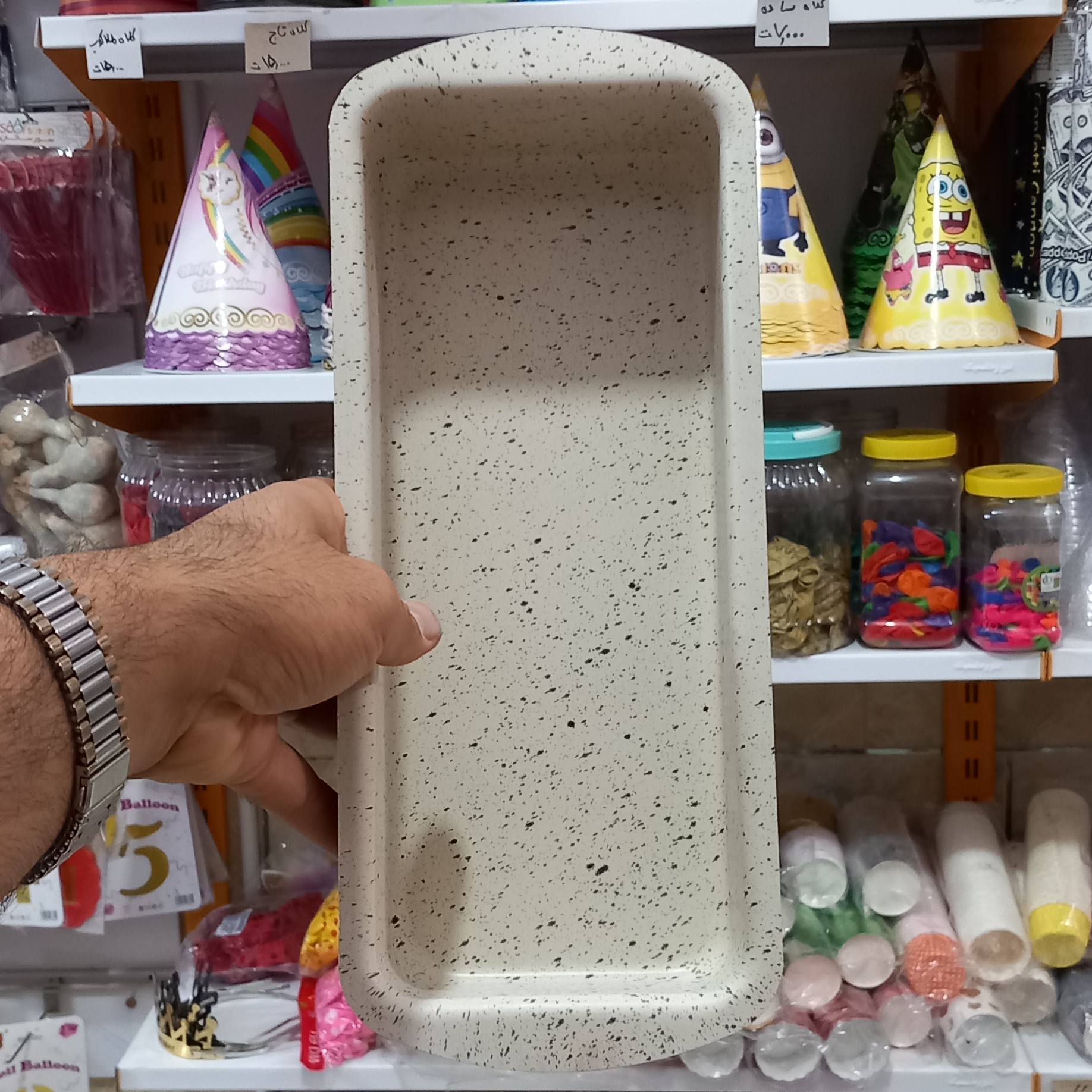 قالب کیک صبحانه(لوف) جنس گرانیت سایز کار 35 در 14 ارتفاع 6سانت