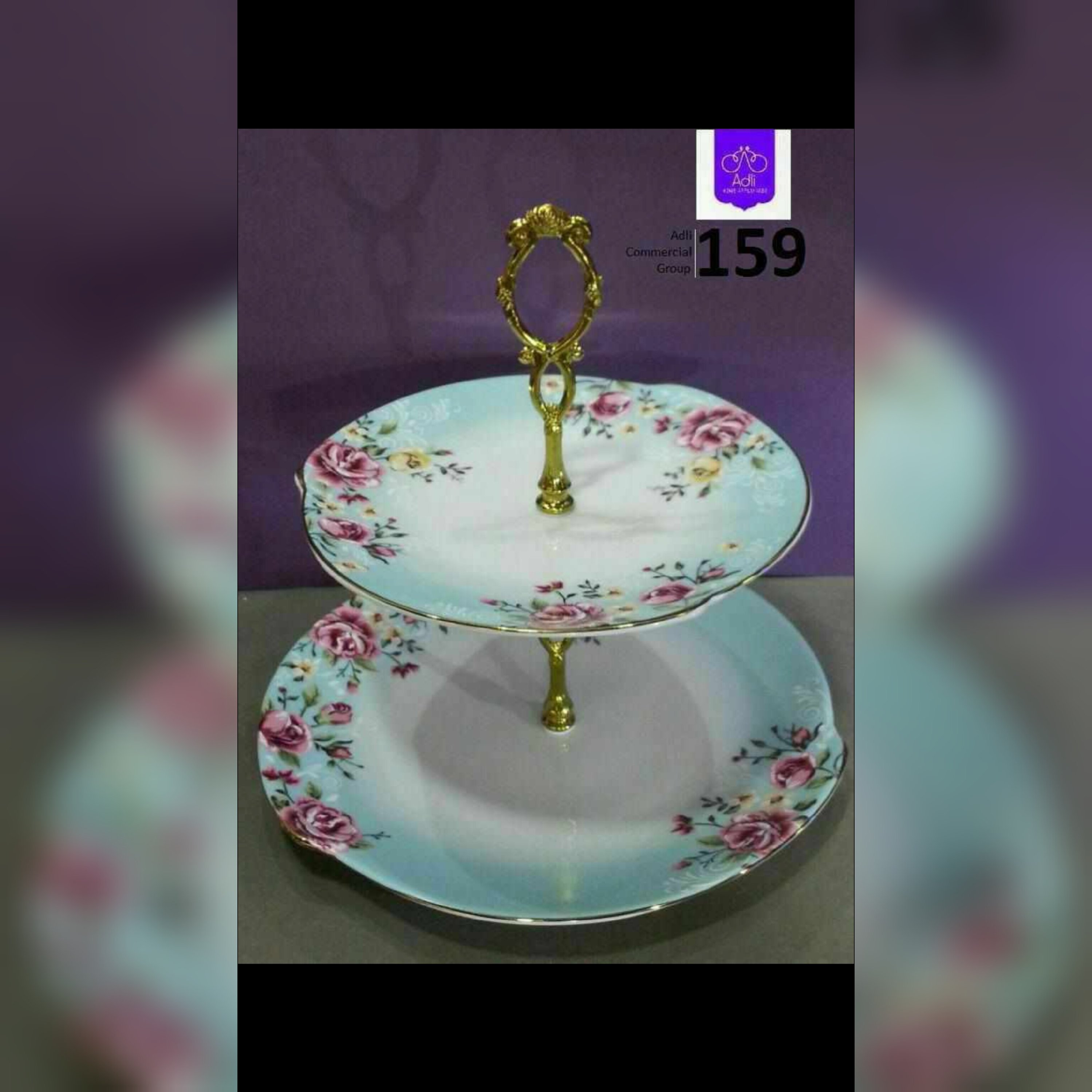 شیرینی خوری دو طبقه مدل کاملیا کد 159