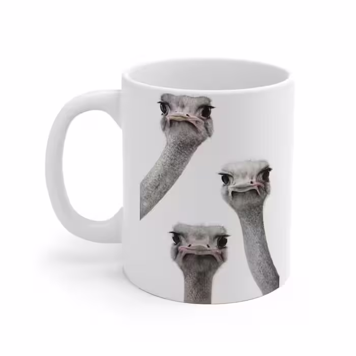 ماگ طرح شتر مرغ Ostrich مدل NM1257