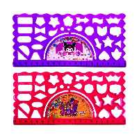 خط کش شابلونی جفتی ژله ای آکواریومی مهره دار یونیک