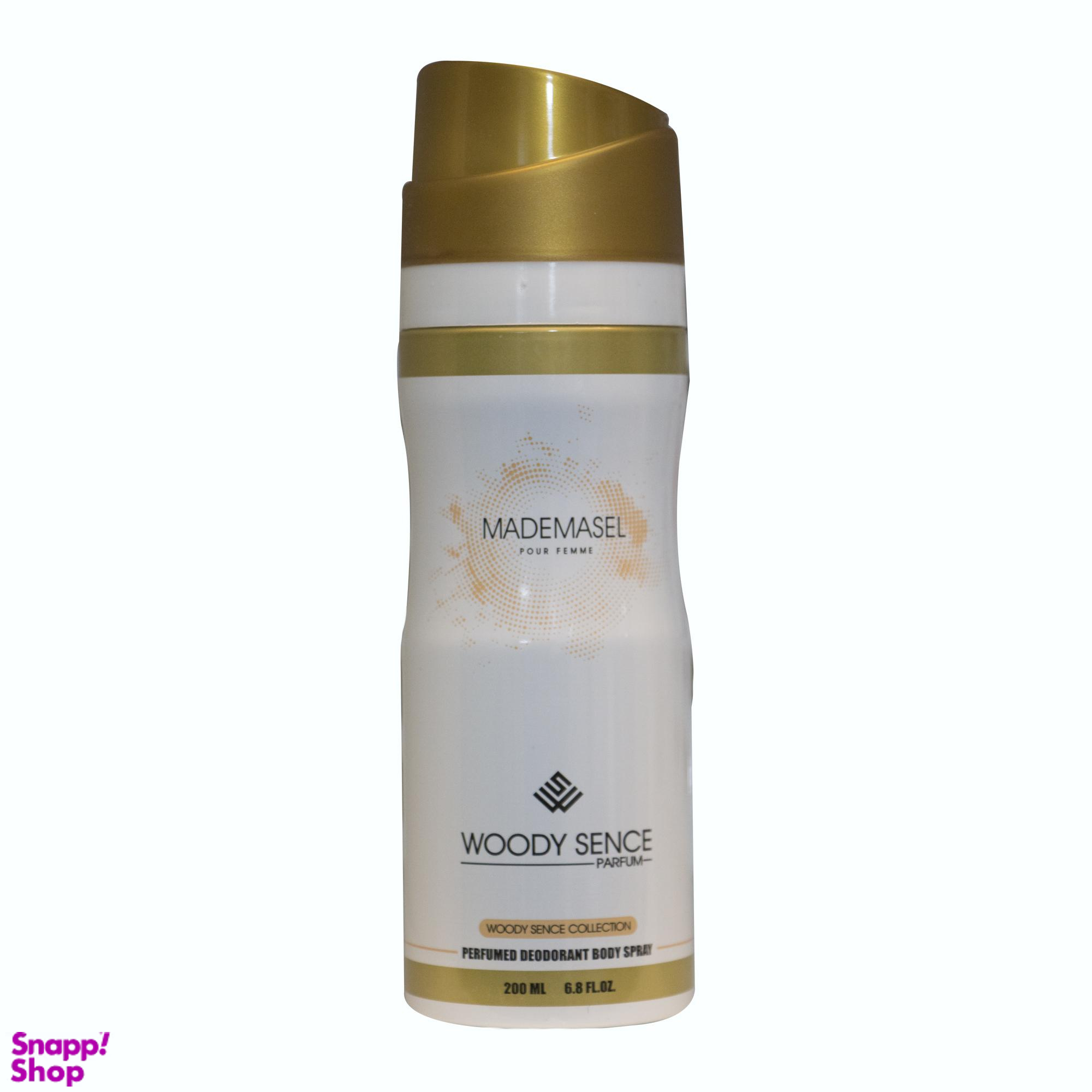 اسپری خوشبو کننده بدن زنانه وودی سنس (Woody Sence) مدل Mademasel حجم 200 میلیلیتر