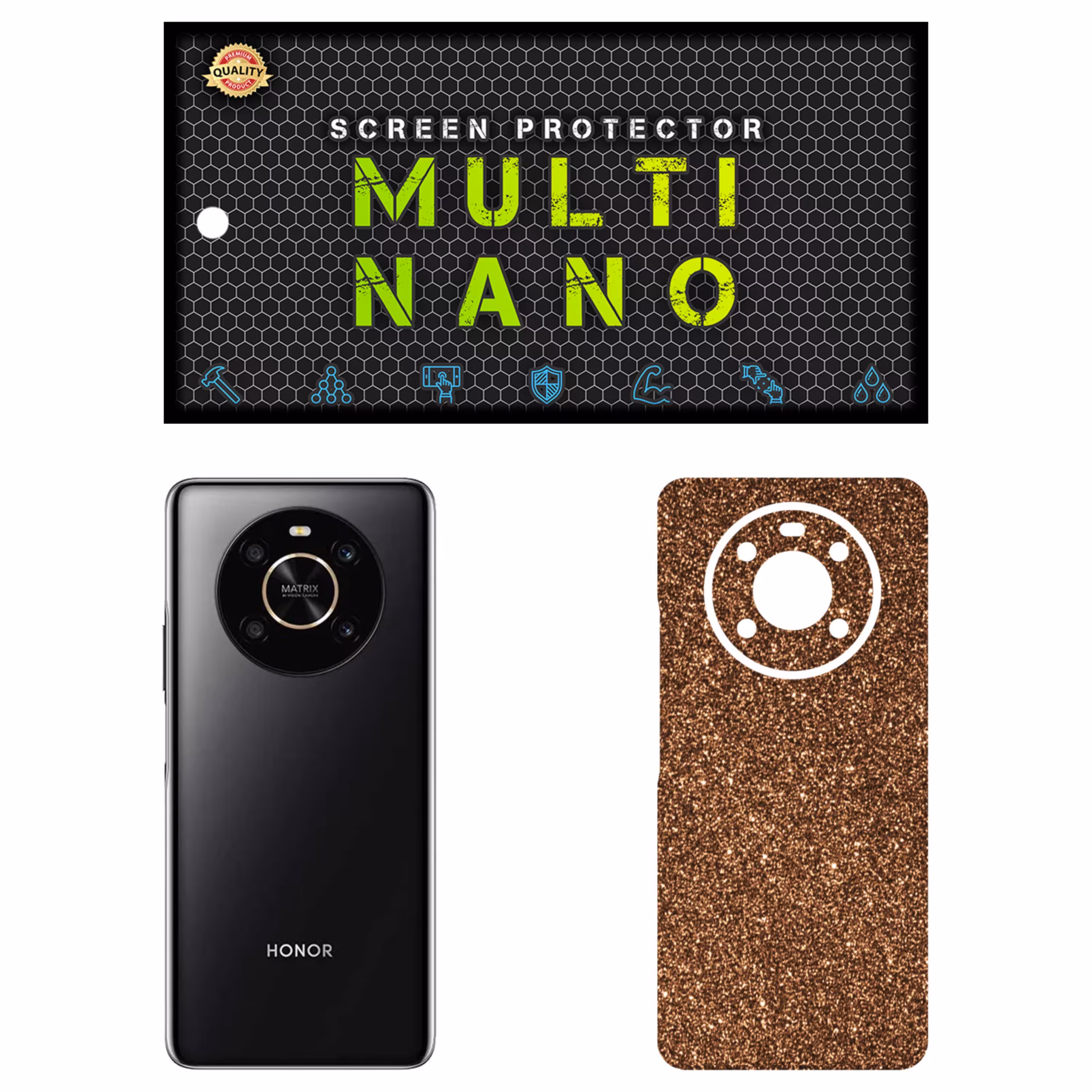 برچسب پوششی MultiNano مدل X-F1G-Bronze برای موبایل آنر X9 4G 