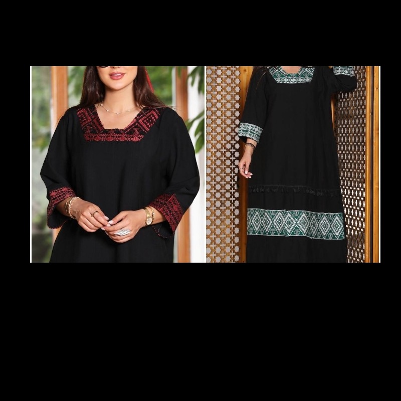 پیراهن  مانتویی مشکی محرمی
