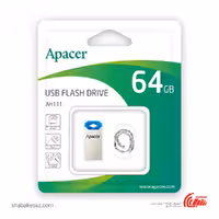 قیمت و خرید فلش مموری اپیسر Apacer AH111 ظرفیت 64 گیگابایت USB 2.0 - شبکه ساز