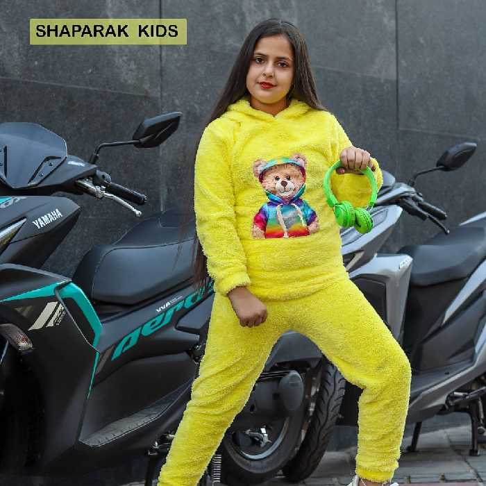 هودی شلوار  تدی خواهر برادری - رنگ بندی - سایز بندی 50 الی 65 -4 الی 12 سال -  پارچه بره ای یک رو گرم بالا