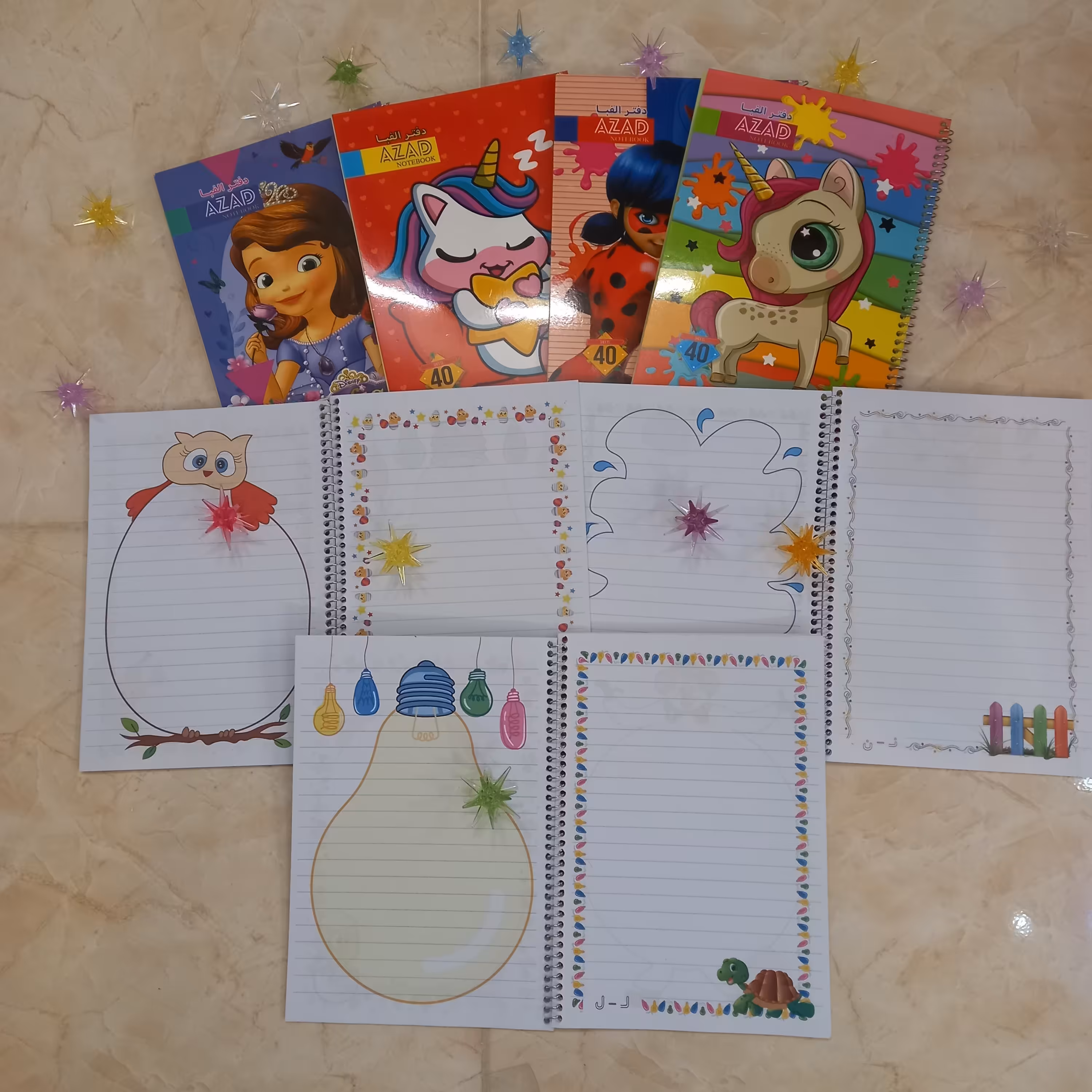 دفتر مشق طرحدار 40برگ