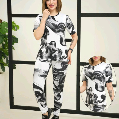 ست جذاب تیشرت وشلواردودی جنسغواصی