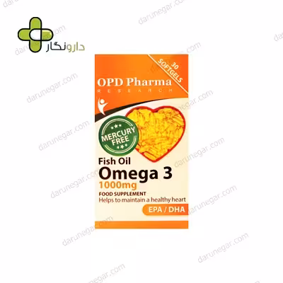کپسول ژلاتینی امگا 3 بدون جیوه او پی دی فارما