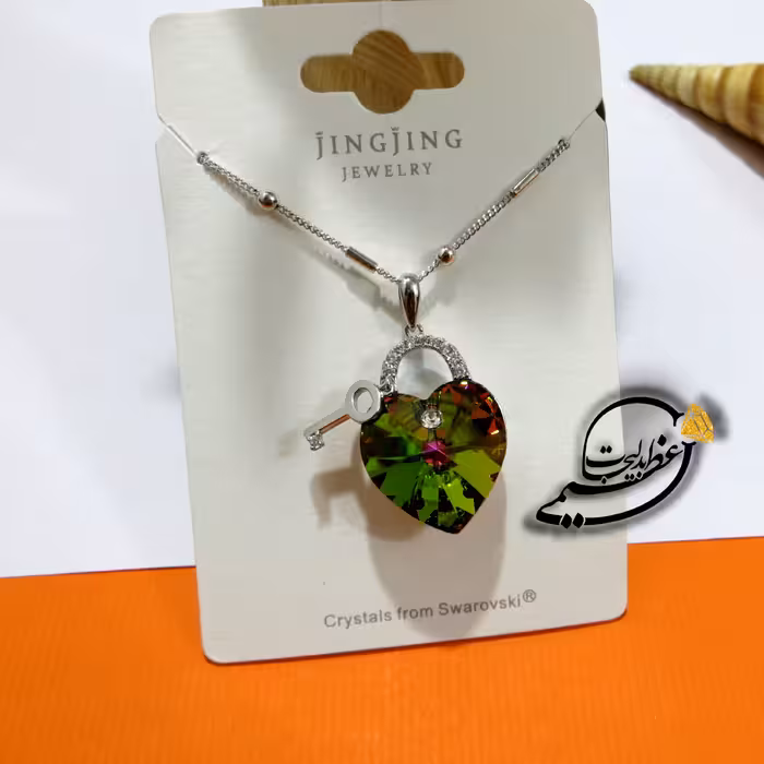 گردنبند برند Xuping مدل JingJing از جنس مس و روکش طلا بسیار زیبا با کریستال سوارسکی Swarovski تراش خورده اصلی کد 10