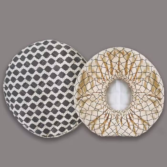 دمکن سه تایی کتان طرح کندو