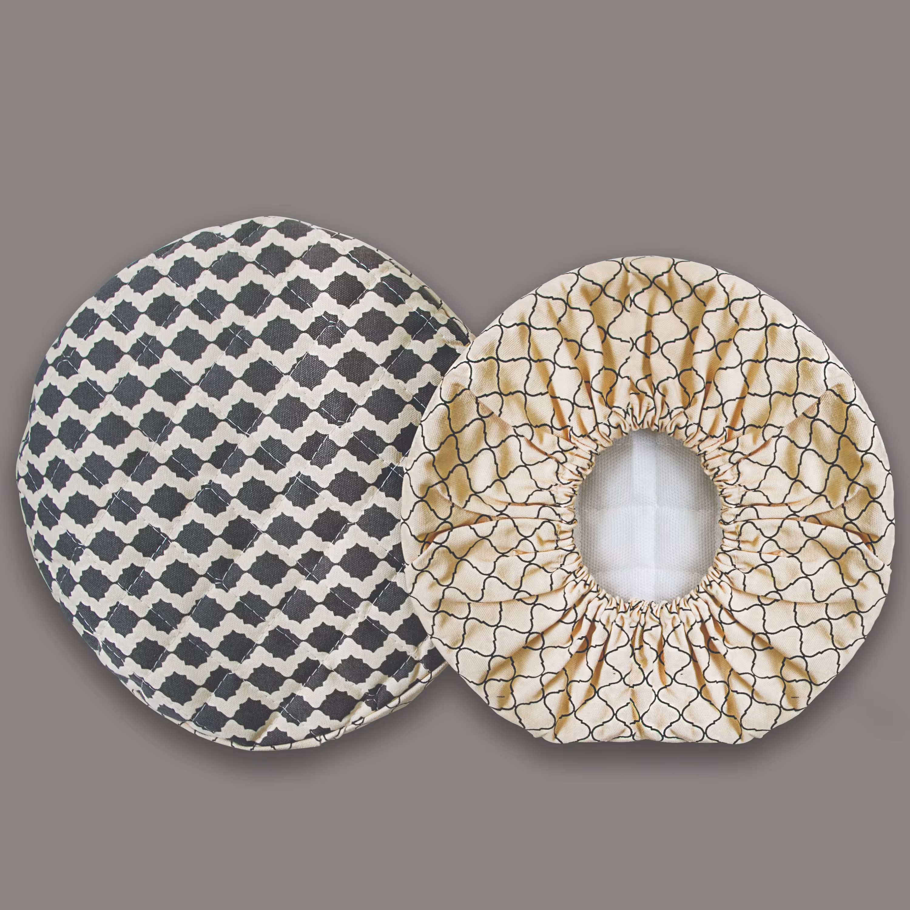 دمکن سه تایی کتان طرح کندو