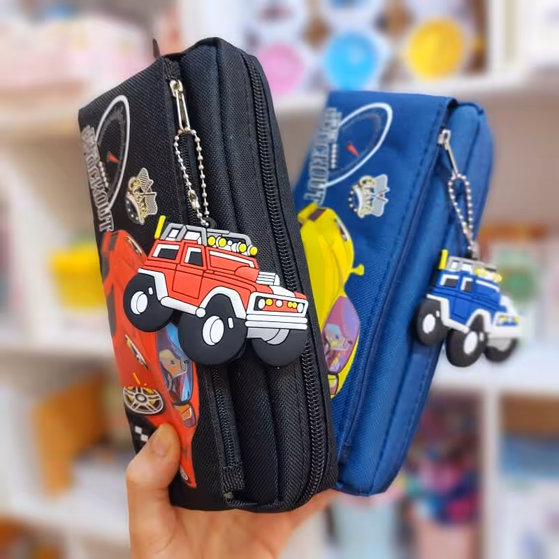 جامدادی دوزیپ طرح ماشین