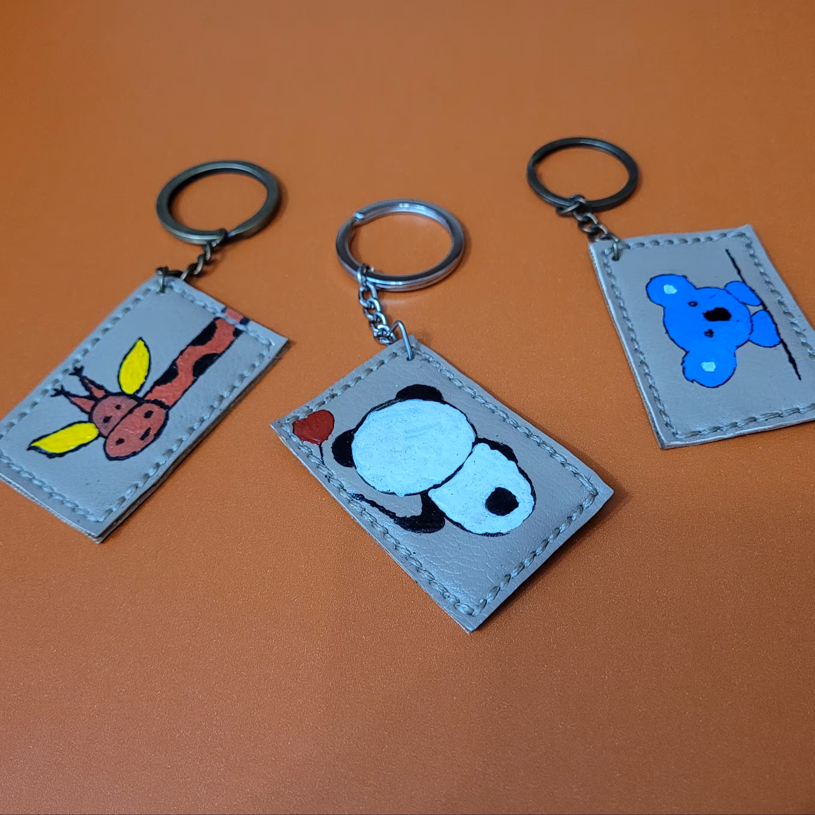 جاکلیدی چرمی فانتزی