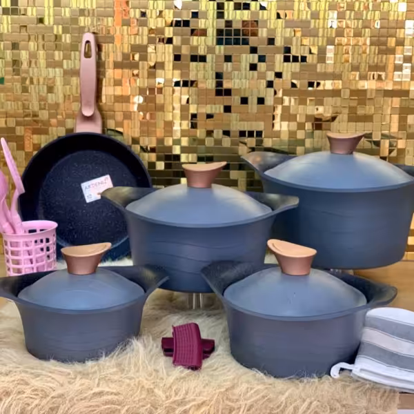 سرویس قابلمه 19 پارچه گرانیتی(AKDENIZ)