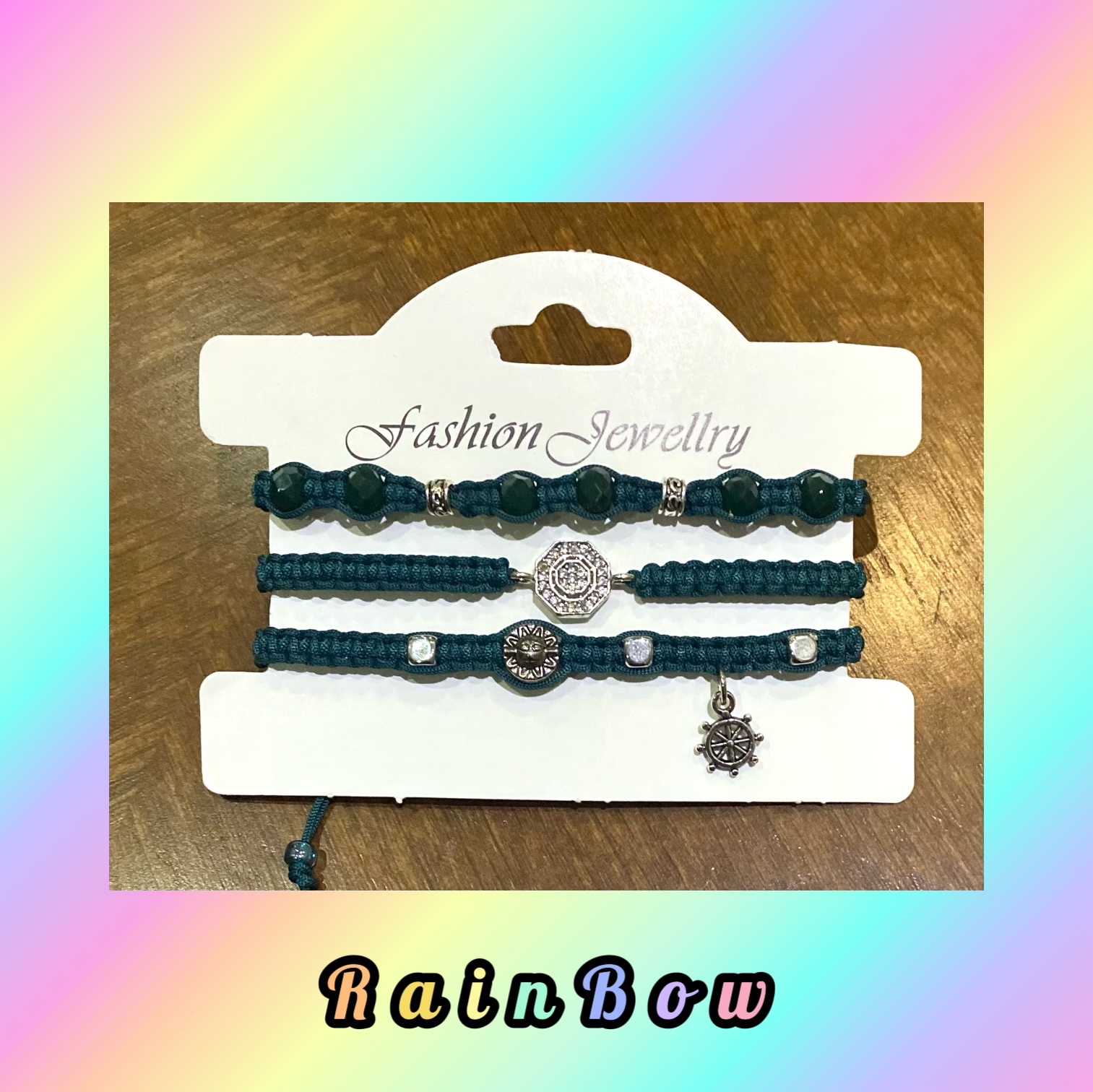 دستبند بافت و مهره 2