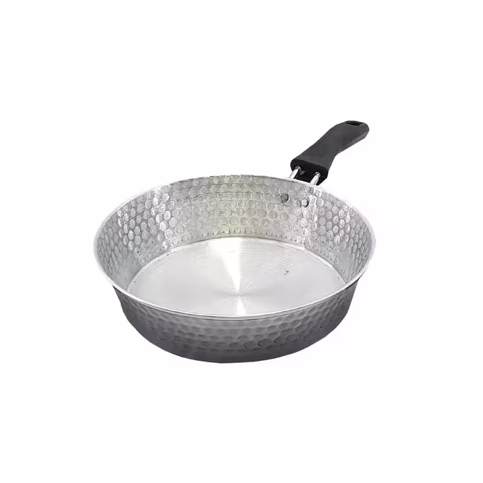 تابه روحی چکشی سایز 24 تک دسته پلاستیکی کد 1022
