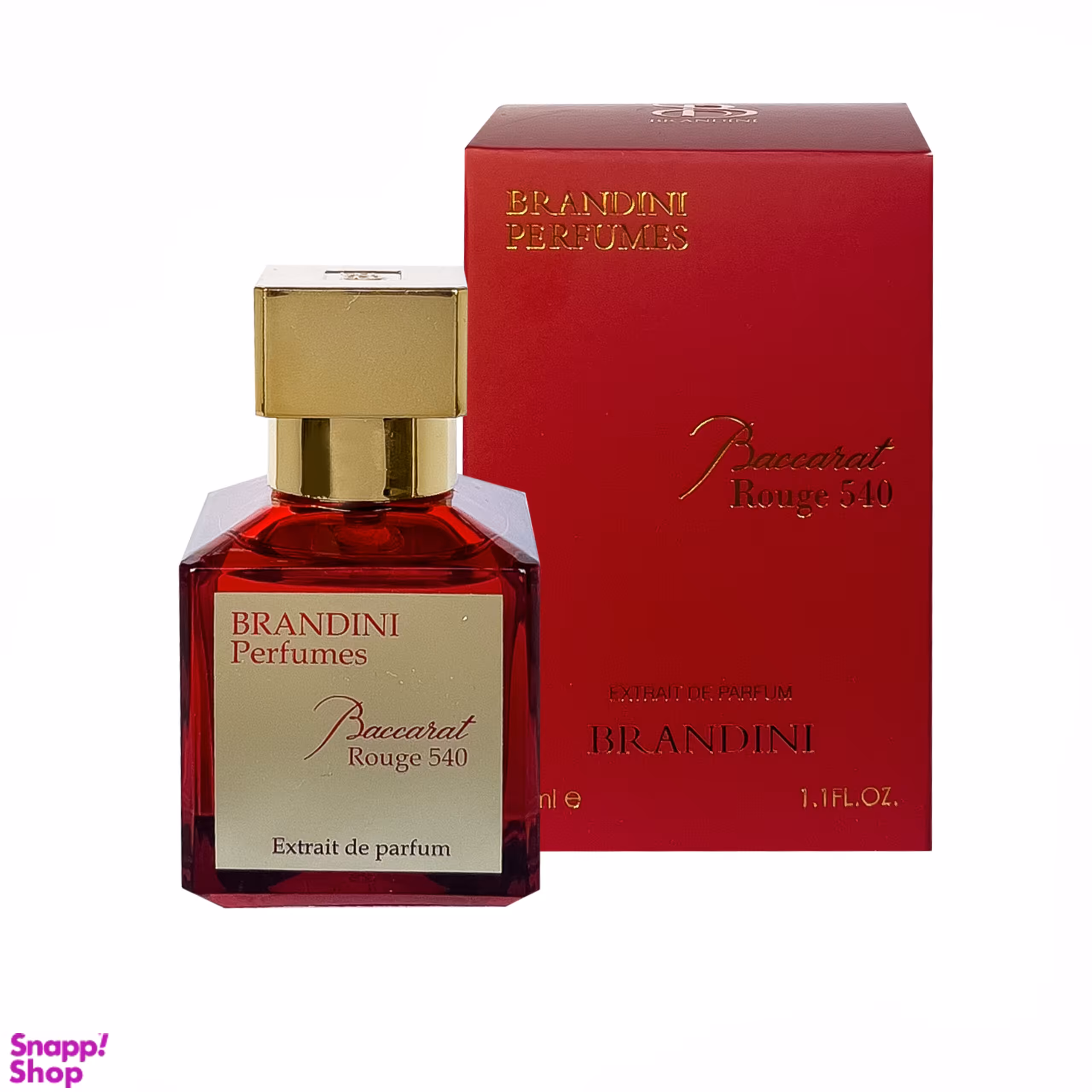 عطر جیبی زنانه برندینی مدل 540 Bacarat Rouge