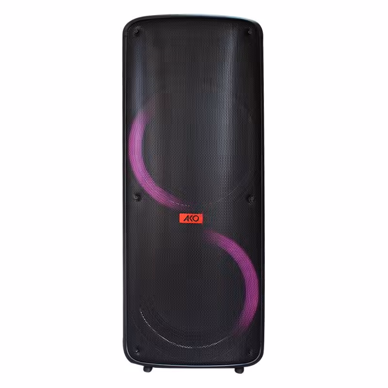 ✅(ویژه) اسپیکر سنگین ال ای دی و میکروفن و تنظیمات حرفه ای صدا دار AKO مدل BOX1100
 