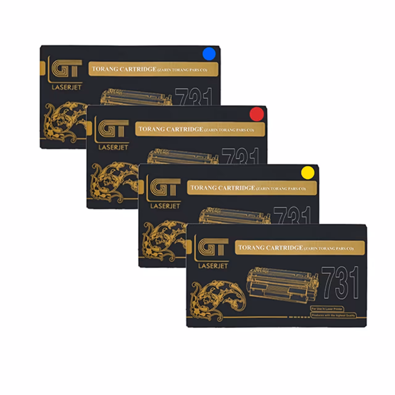 کارتریج تونر جی تی مدل 731 مجموعه 4 عددی