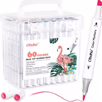 پک 60 تایی ماژیک اورجینال Ohuhu  طراحی و راندو