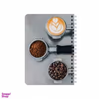 دفترچه یادداشت 80 برگ بامبیلیپ مدل چوبی طرح قهوه کد 1027445