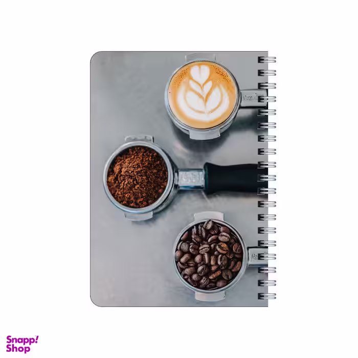 دفترچه یادداشت 80 برگ بامبیلیپ مدل چوبی طرح قهوه کد 1027445