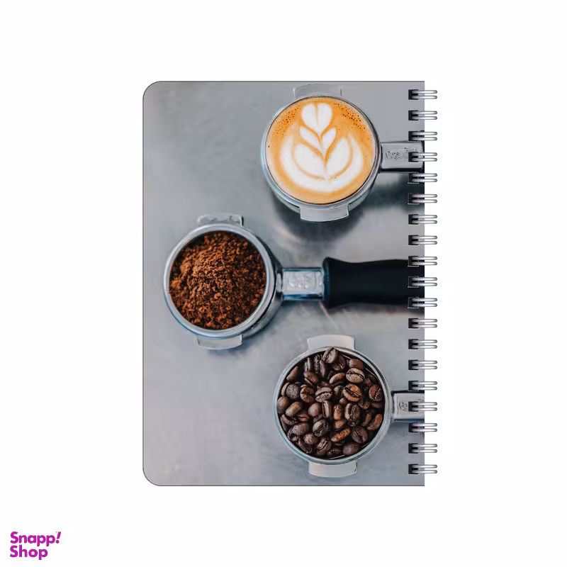 دفترچه یادداشت 80 برگ بامبیلیپ مدل چوبی طرح قهوه کد 1027445