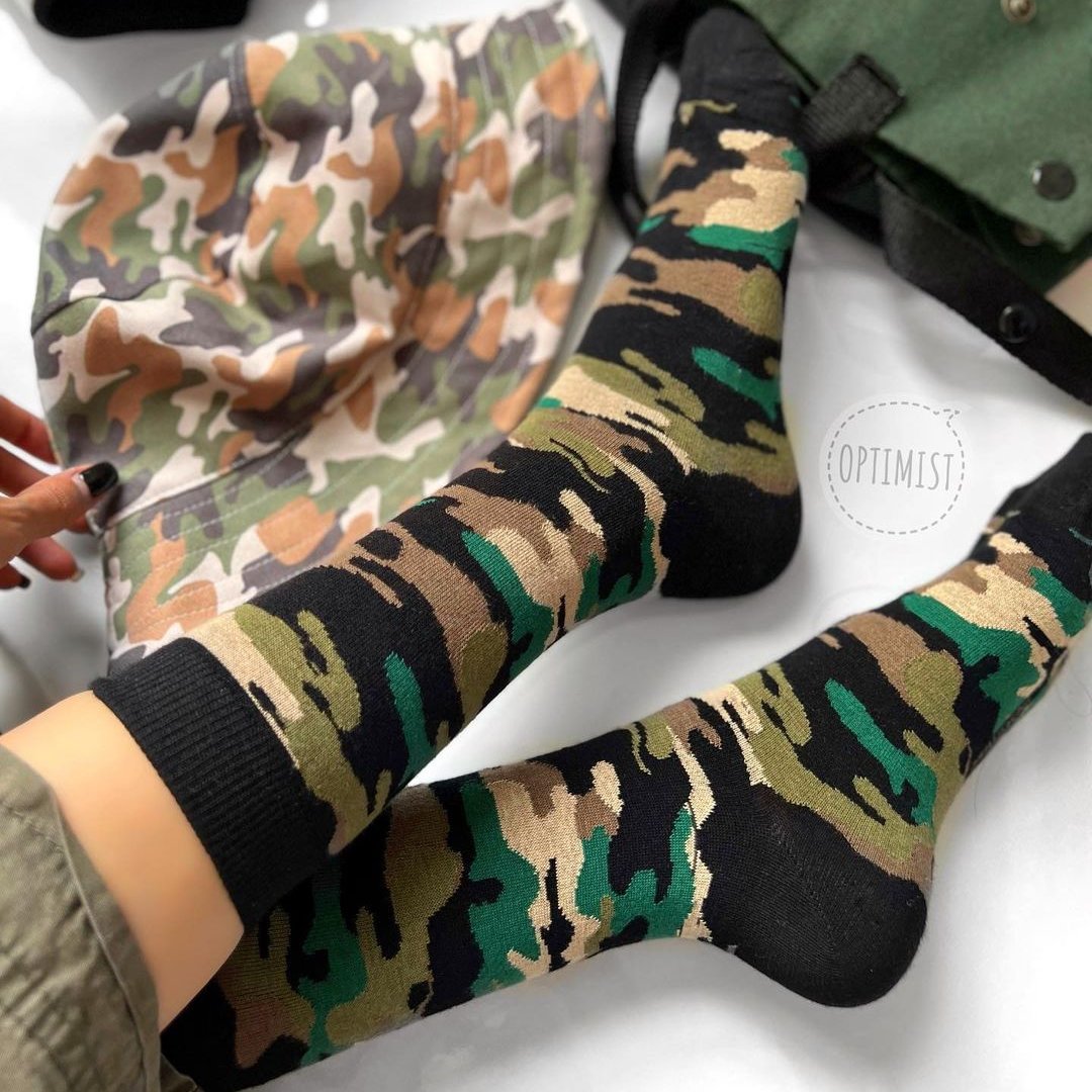جوراب چریکی ساقدار نخ پنبه فری سایز