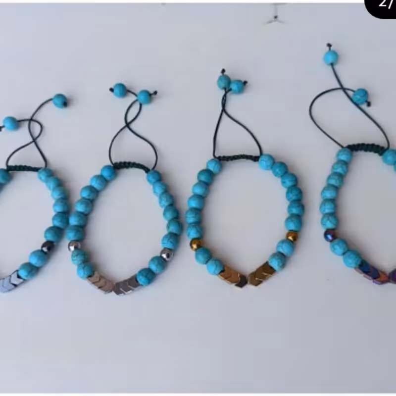 دستبند فیروزه و حدید