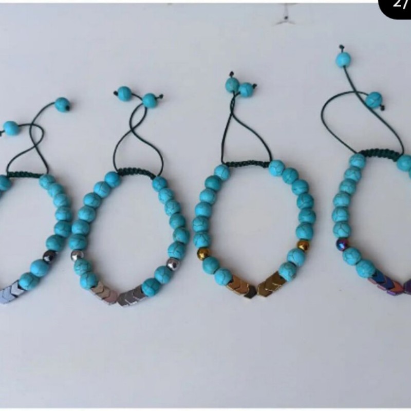 دستبند فیروزه و حدید