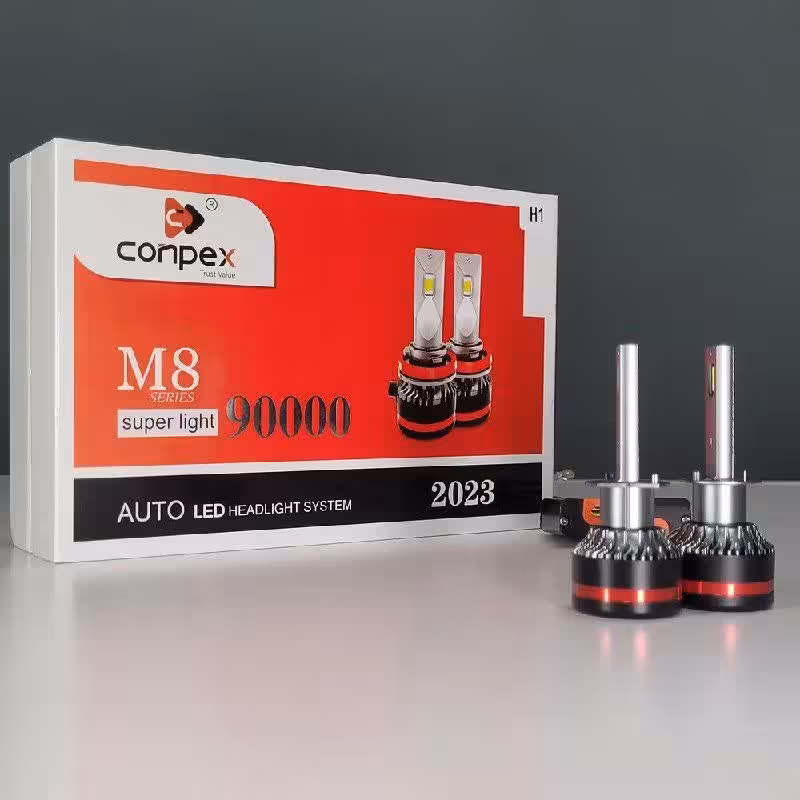 هدلایتm8کانپکس 90000لومن اصلی و پلم پایه H4