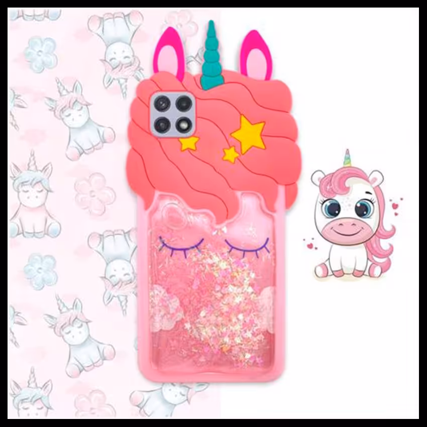 قاب گوشی موبایل سامسونگ Galaxy A22 5G فانتزی طرح یونیکورن ( تک شاخ )